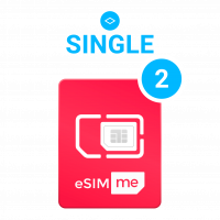 Cartão eSIM.me para ITAB ITAB_X40L_Plus  | SINGLE 2